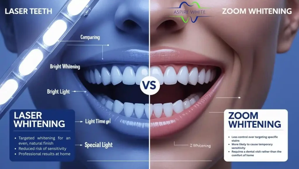 Laser Teeth Whitening vs. Zoom Whitening Marlow